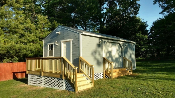 shed with porch