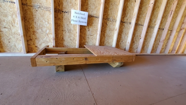 enhanced flooring helps create the best sheds in cache valley