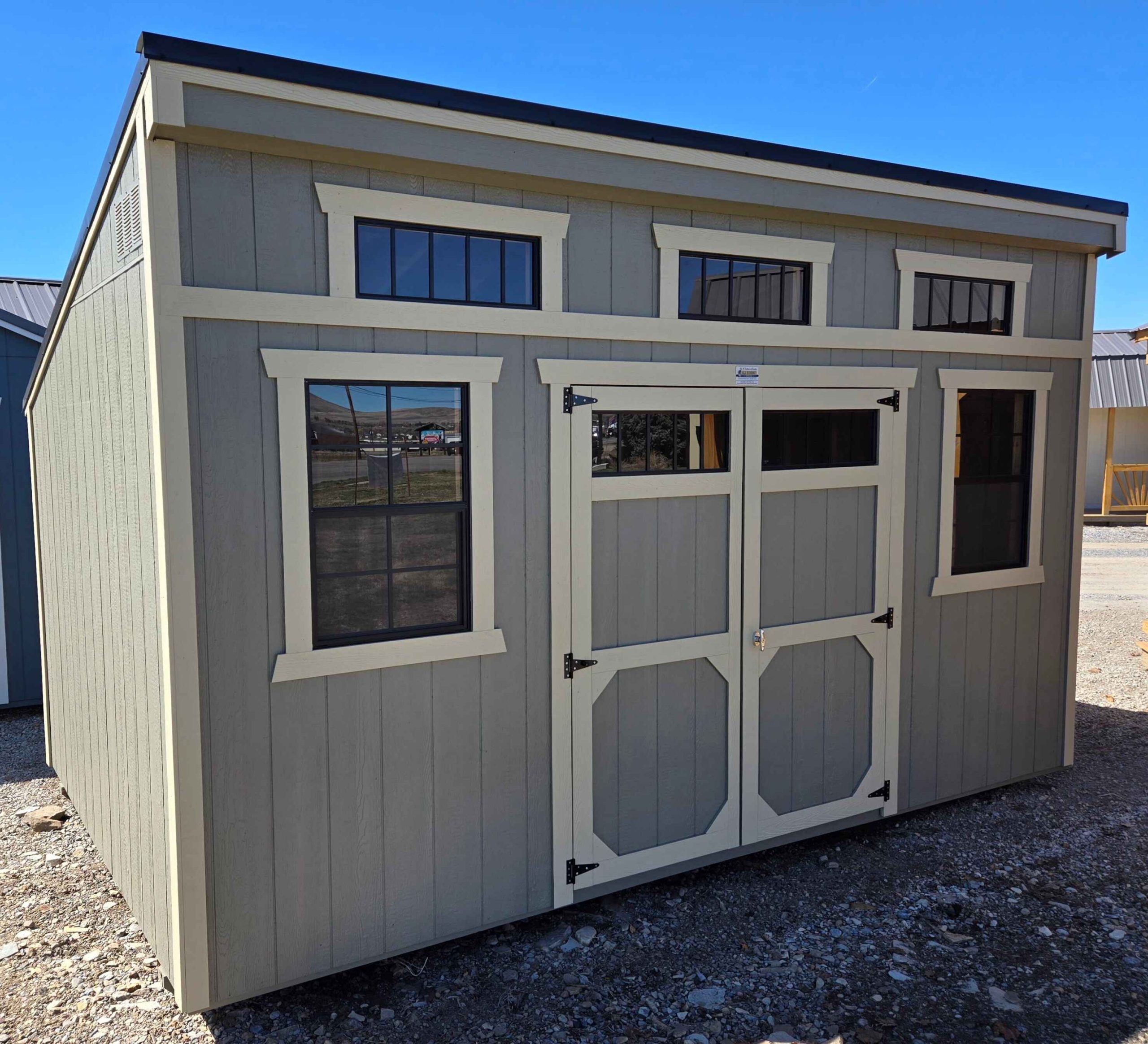 9 10X16 Single Slope Shed - Cache Valley Sheds