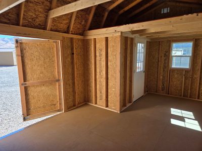 #29  12X20 Side Porch Lofted Barn Shed