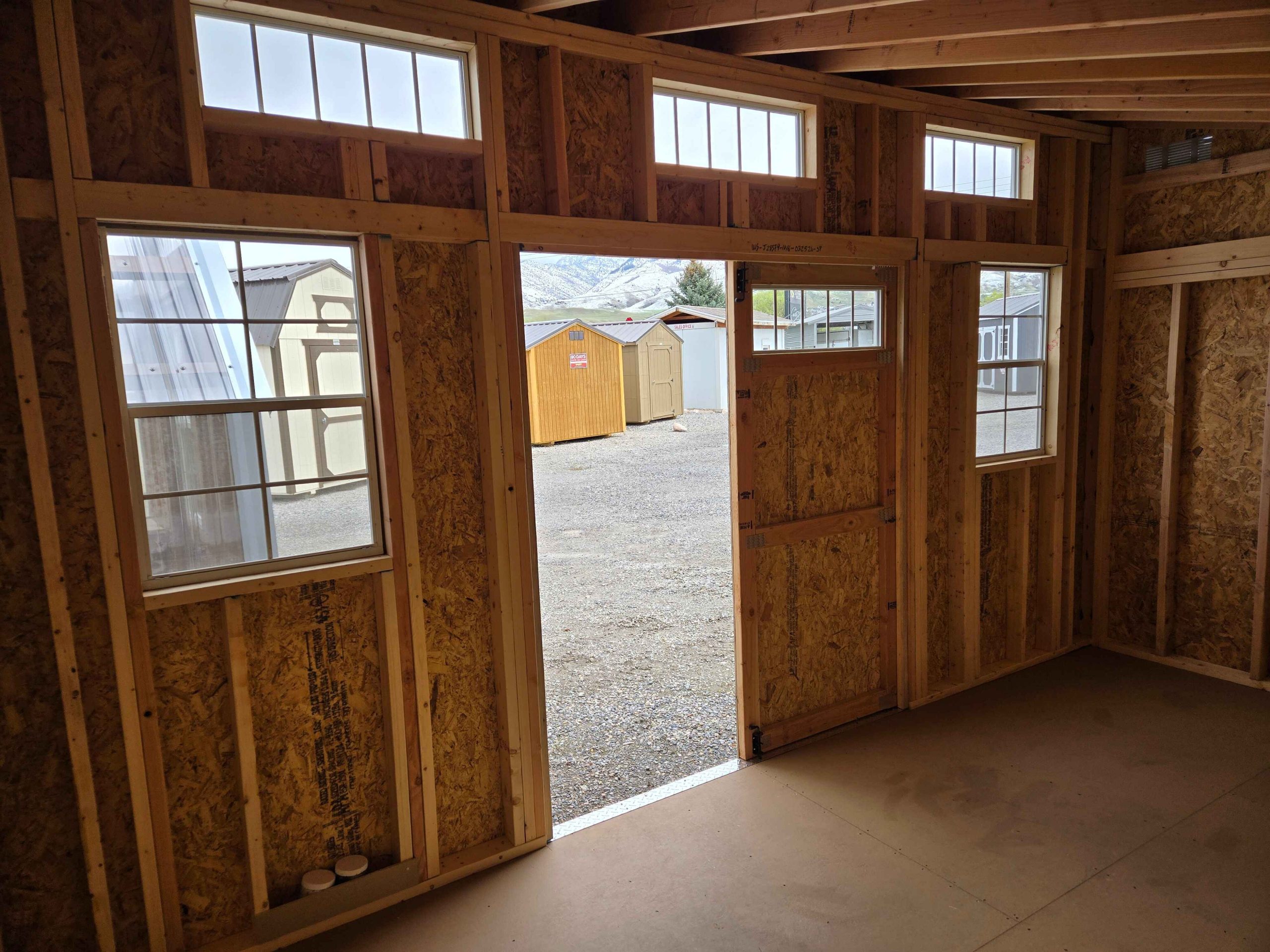 #30 10X16 Single Slope Shed